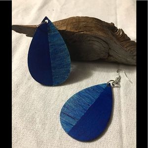 Hand Painted Abstract Earrings